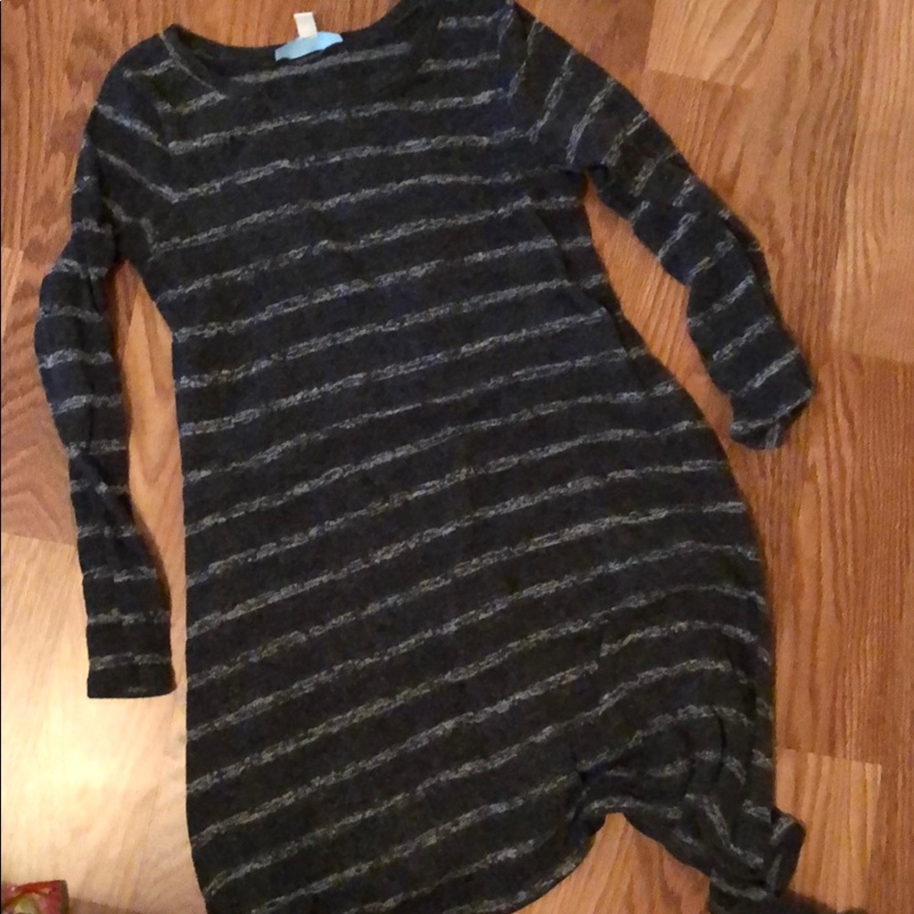 Striped sweater dress